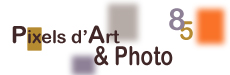 logo pixel d'art et photo